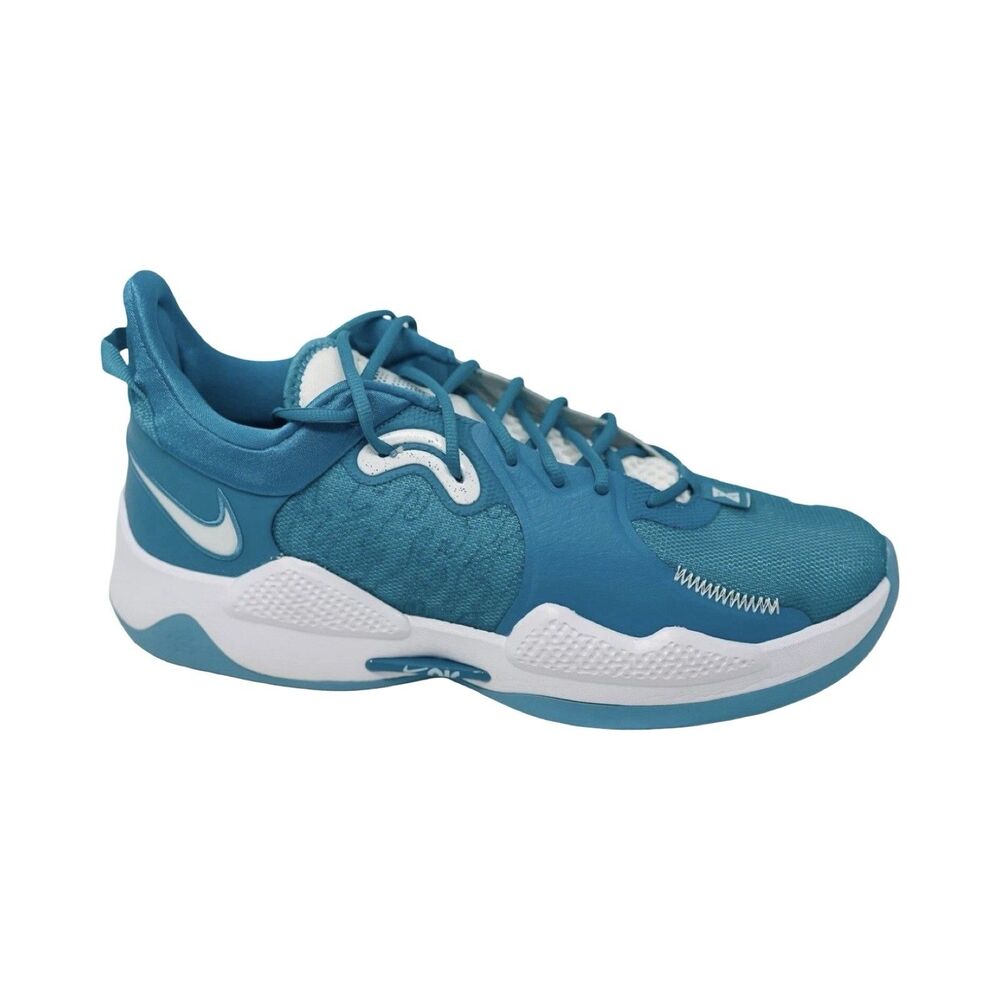 Size 15 Nike PG 5 TB Promo Rapid Teal White Mens Basketball Shoes DM5045-403